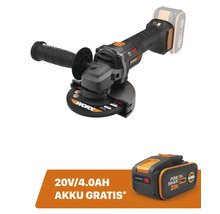 Worx Akku-Winkelschleifer mit Akku