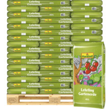 Palette mit mehreren Säcken FloraSelf Lehrling Gartenerde, 45 Liter
