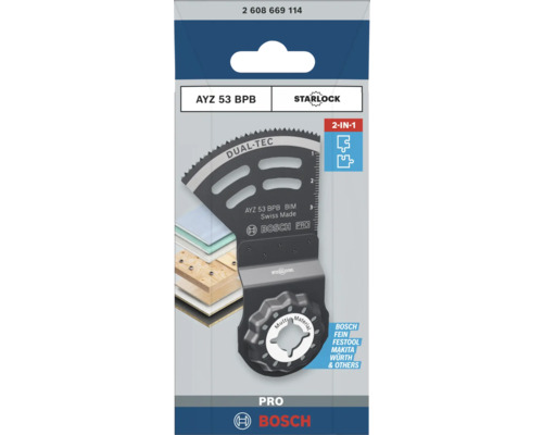 Bosch Multifunktionswerkzeug Sägeblatt AYZ 53 BPB Starlock