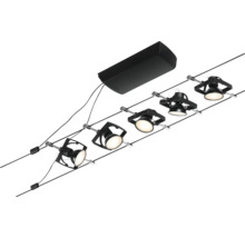 Schienensystem mit fünf Strahlern zur Deckenmontage