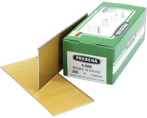 Prebena Stauchkopfnägel 18 Gauge mit Verpackung