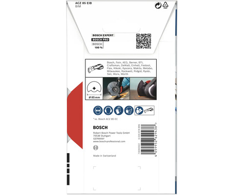 Bosch ACZ 85 EIB BIM Sägeblattverpackung, Durchmesser 85 mm
