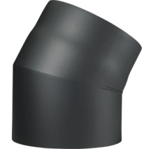 Primus Doppelwandiger Bogen 30° ohne Tür Ø 120 mm Stahlblech isoliert Senotherm UHT-HYDRO schwarz