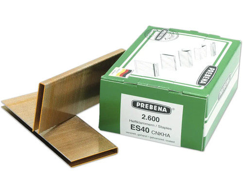 Prebena Heftklammern ES40 CNKHA, verzinkt und geharzt, mit einer Packung