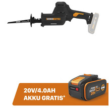 Worx Nitro Akku-Säbelsäge mit 20 Volt Akku