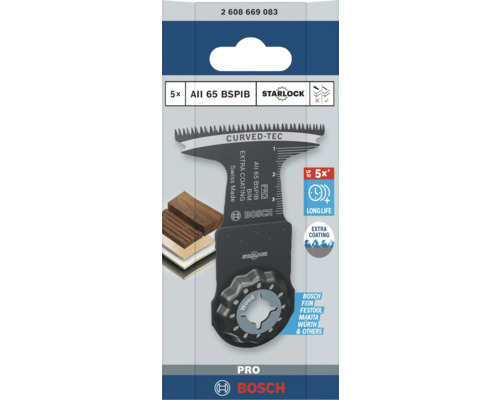 Bosch All 65 BSPIB Starlock Sägeblatt für Holz im 5er-Pack