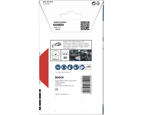 Bosch ACZ 85 RT3 Carbide Sägeblattverpackung