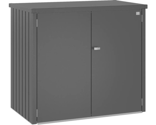 Mülltonnenbox Biohort Alex Duo 148 x 88 x 129 cm dunkelgrau Geräteschrank mit zwei Türen