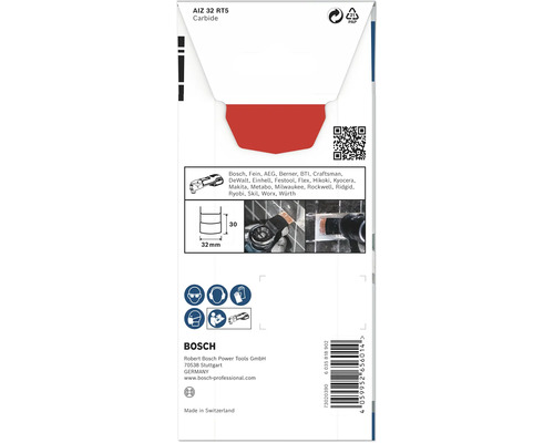 Bosch AIZ 32 RT5 Carbide Tauchsägeblatt Verpackung