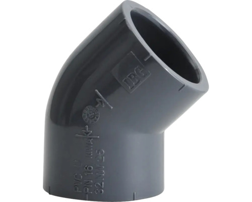 PVC Winkel 45 Grad zum Verbinden von Rohren