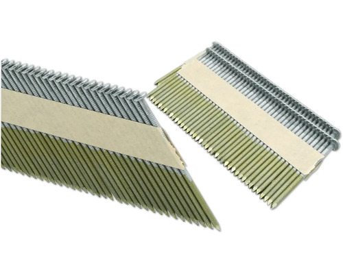 Drahtmagazinierte Nägel zur Verwendung in Nagelgeräten.