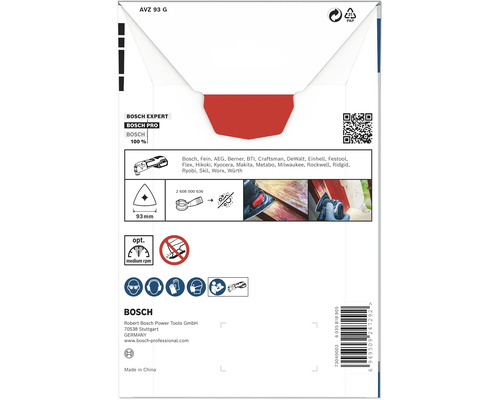 Bosch Expert Bosch Pro Schleifblatt AVZ 93 G Verpackung