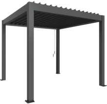 Freistehende Pergola mit Lamellendach aus Metall