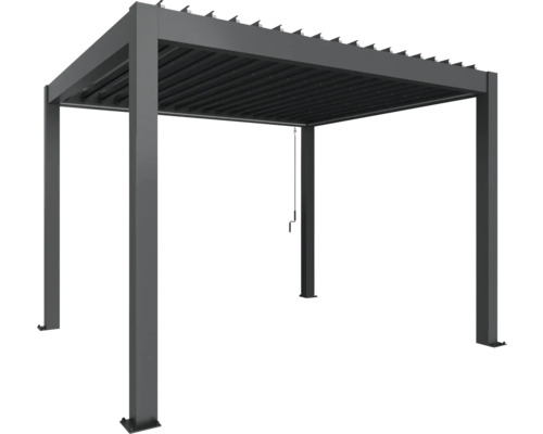 Freistehende Lamellenpergola aus Metall