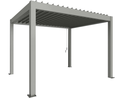 Pergola mit Lamellendach und vier Pfosten