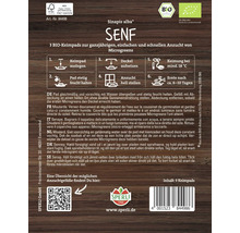 Samenpackung Senf mit drei Bio-Keimpads für Microgreens
