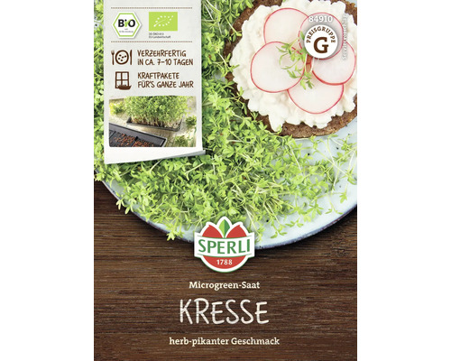 Keimsprossen Sperli Bio-Kresse, herb-pikant