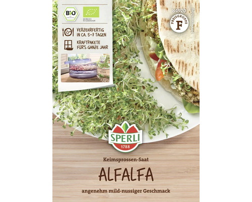 Keimsprossen Sperli Bio-Alfalfa, mild-nussig