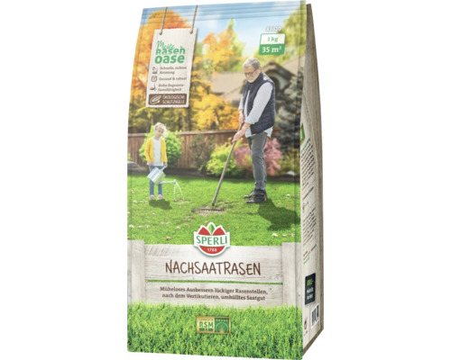 Rasensamen Nachsaat RSM 3.2 (umhüllt) Sperli 1 kg 35 m² Samenpackung für Nachsaatrasen von Sperli für circa 35 Quadratmeter