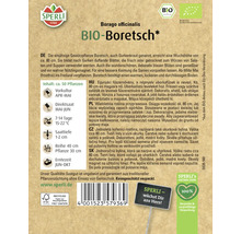 Samenpackung Boretsch mit Informationen zu Anbau und Ernte