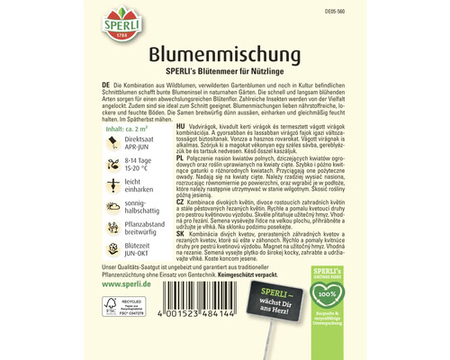 Blumensamenmischung für Nützlinge von Sperli