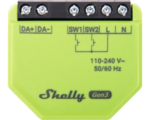 Shelly LED Dimmer Schalter gelb