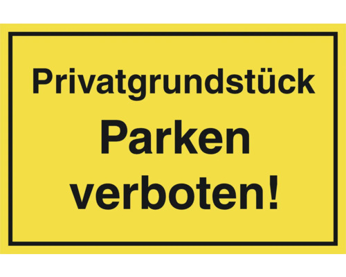 Hinweisschild "Privatgrundstück" 200x300 mm