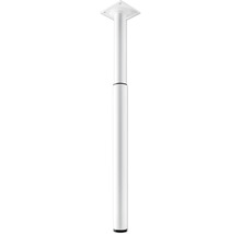 Tischbein Moov rund Ø30 mm höhenverstellbar 300-500 mm weiß