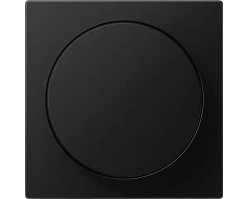 Jung A1740 BF SWM Abdeckung mit Drehknopf für Dimmer graphitschwarz/matt Serie A550 Quadratischer Bodenablauf aus Metall