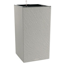 Hoher Pflanzkübel mit Bewässerungssystem und Steinoptik