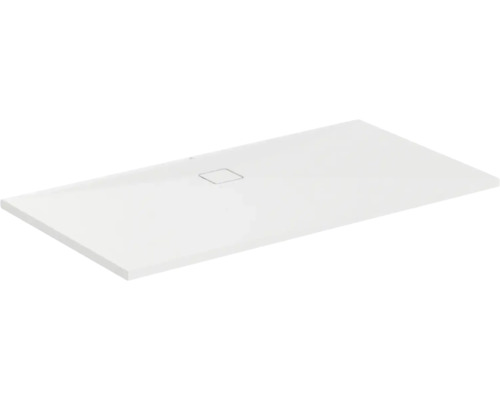 Rechteckige Duschwanne aus Mineralguss mit Ablaufgarnitur