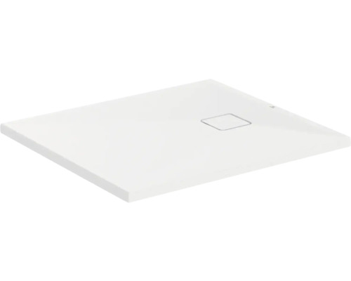 Quadratische Duschwanne mit Ablaufgarnitur