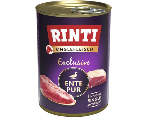 Hundefutter nass RINTI Singlefleisch Ente pur 400 g getreidefrei