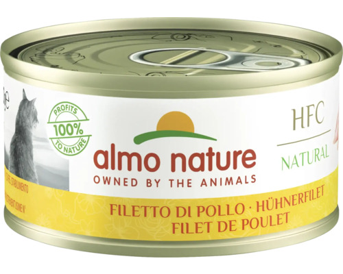 Katzenfutter nass almo nature HFC Hühnerfilet 70 g