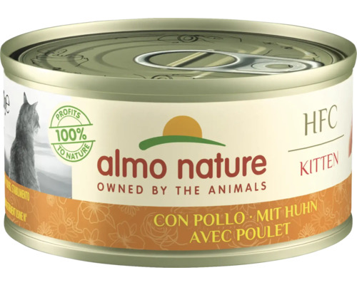 Katzenfutter nass almo nature HFC Kitten Huhn 70 g