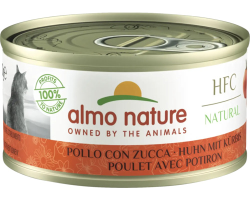 Katzenfutter nass almo nature HFC Huhn und Kürbis 7 0g