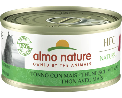 Katzenfutter nass almo nature HFC Thunfisch und Mais 70 g