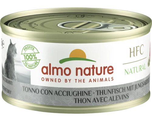 Katzenfutter nass almo nature HFC Thunfisch und Sardelle 70 g