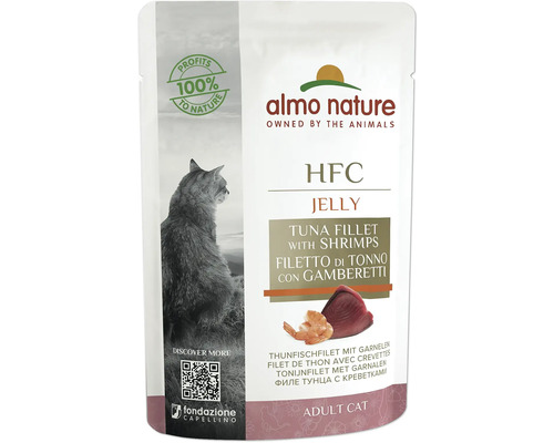 Katzenfutter nass almo nature HFC Thunfisch und Venusmuschel 70 g