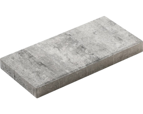 Beton Terrassenplatte iStone Eco Craft weiß-schwarz 40 cm x 20 cm x 4 cm