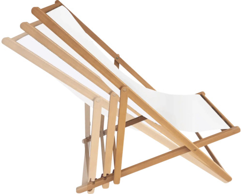 Holzliegestuhl mit verstellbarer Rückenlehne