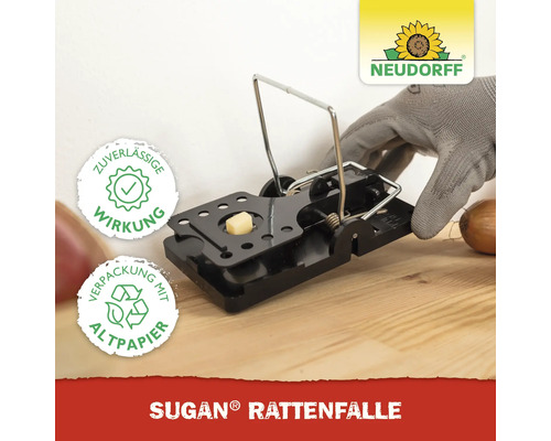 Sugan Rattenfalle mit Köder und Hand