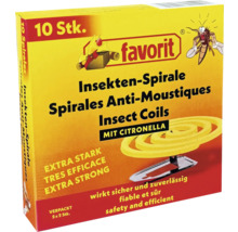 Packung Insektenspiralen mit Citronella, 10 Stück