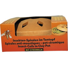 Insektenabwehr favorit Insektenspiral-Tontopf gegen Insekten wie Mücken, Moskitos, Wespen