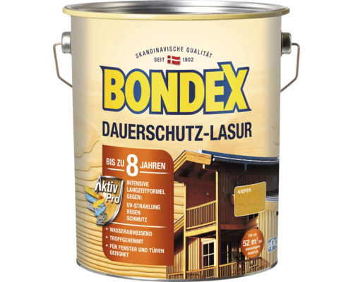 Bondex Dauerschutz-Lasur Farbe Kiefer im Metalleimer