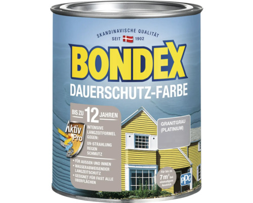 Bondex Dauerschutz-Farbe, Granitgrau, Gebinde