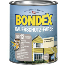 BONDEX Holzfarbe-Dauerschutzfarbe cremeweiß champagner 750 ml