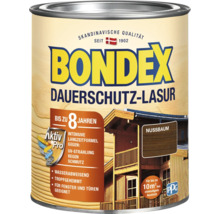 Bondex Dauerschutz-Lasur Nussbaum für Holz im Außenbereich