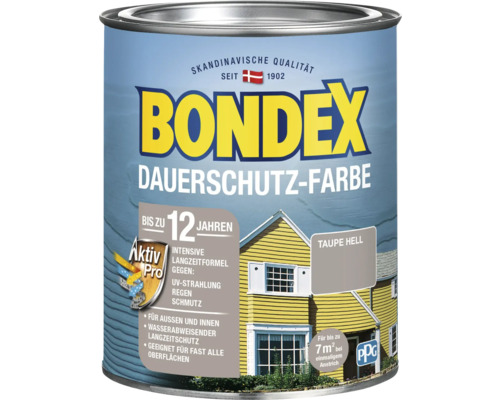 Bondex Dauerschutzfarbe, helle Farbe zum Schutz von Oberflächen