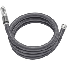 Grauer Industrieschlauch mit Endstücken